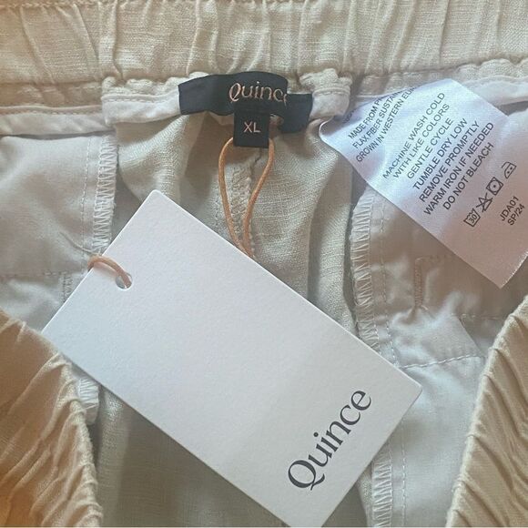 Quince New With Tags 100% Linen Wide Leg Pants Size XL - Picture 3 of 11